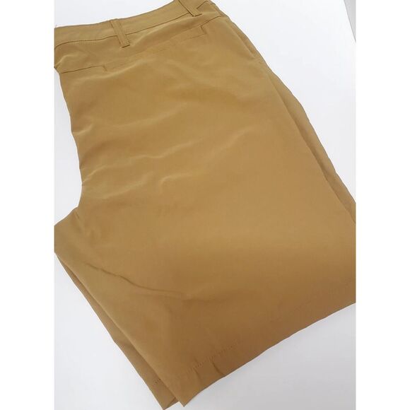 CHAPS Golf Shorts 40 Camel Tan Activewear Nylon/Spandex Open Pocket Mesh Lined - Picture 11 of 11